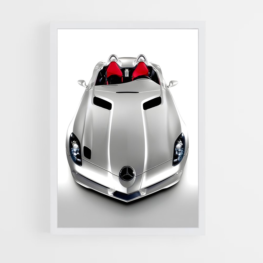 Poster Moss Silver Dream – affiche Mercedes (vue 3)